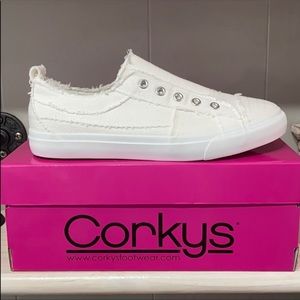 Corky’s distressed sneaker